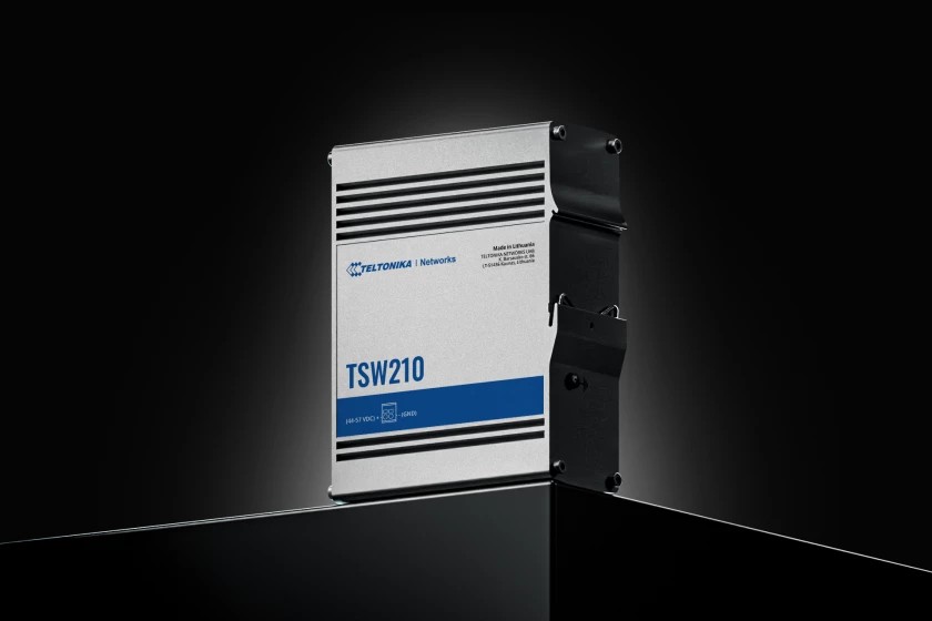 Nepovezan preklopnik TELTONIKA TSW210, 2xSFP, 8xGbE, DIN montaža 5