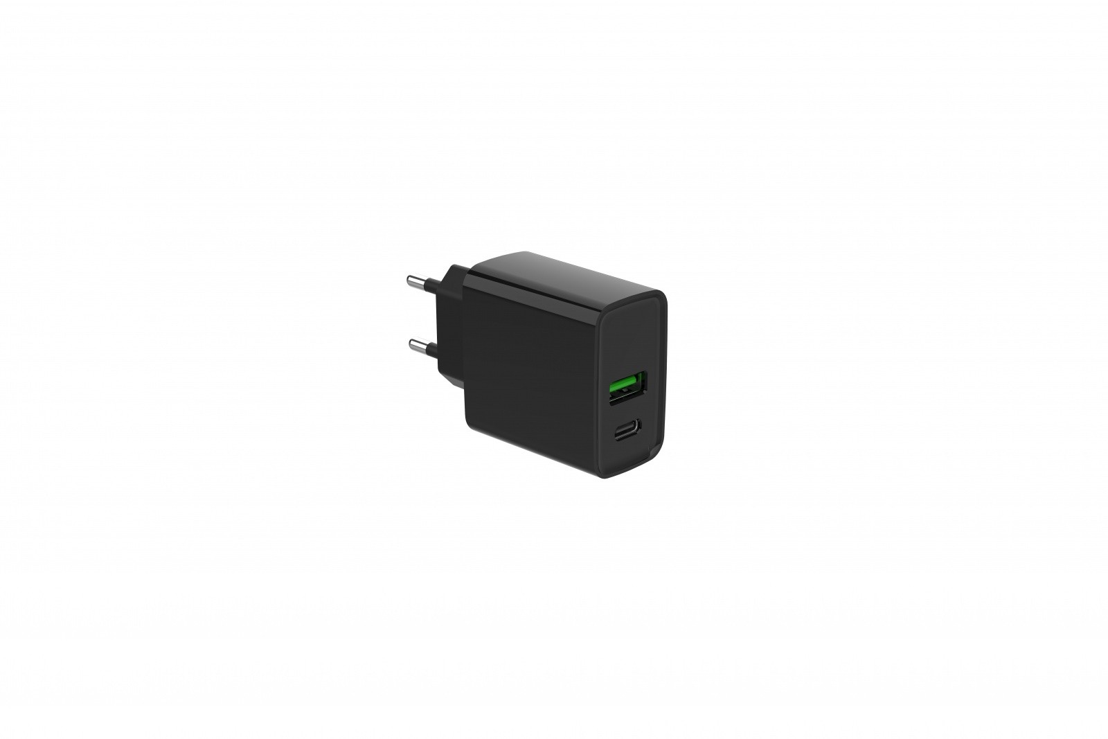 20W USB-A/USB-C polnilnik Power Delivery, črn 4