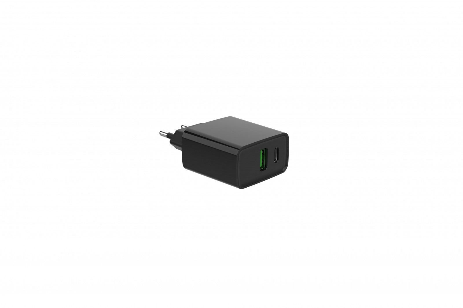 20W USB-A/USB-C polnilnik Power Delivery, črn 5