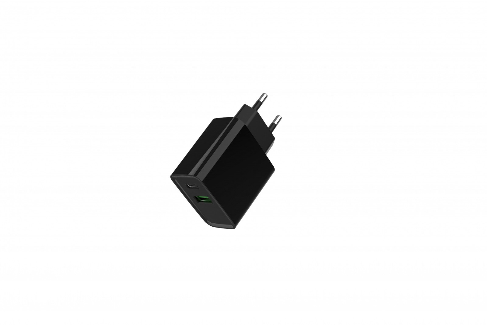 20W USB-A/USB-C polnilnik Power Delivery, črn 6
