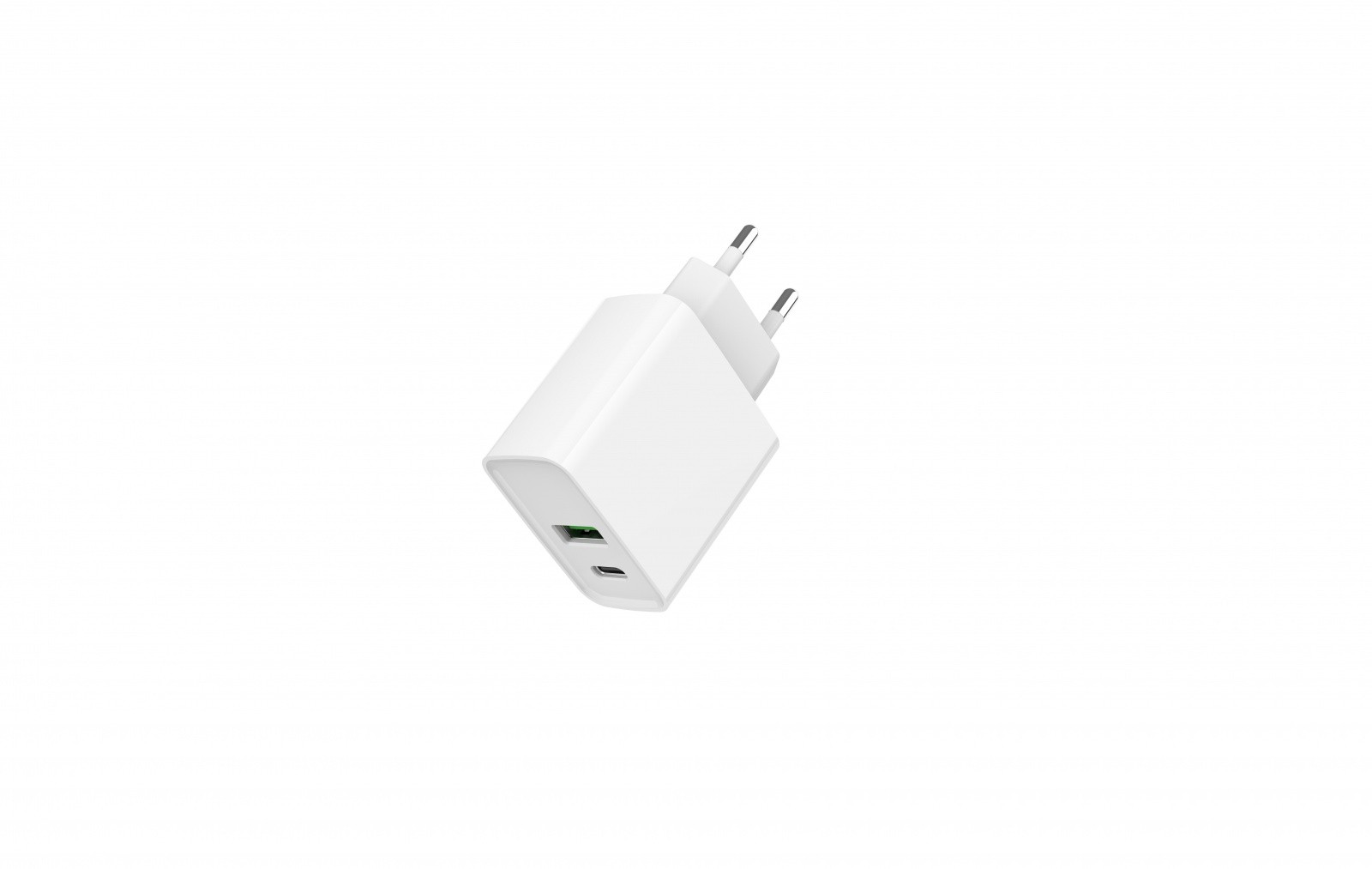 20W USB-A/USB-C polnilnik Power Delivery, bel 3