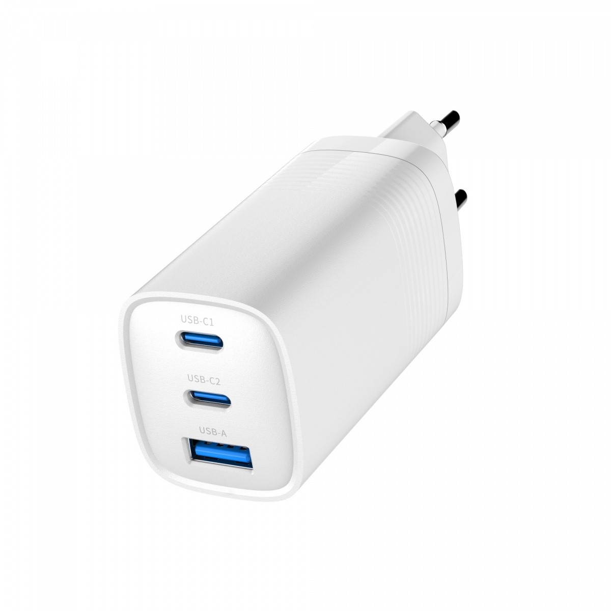 Gemini Dual Power GaN 65W Polnilnik 1xA + 2xC, bela 4