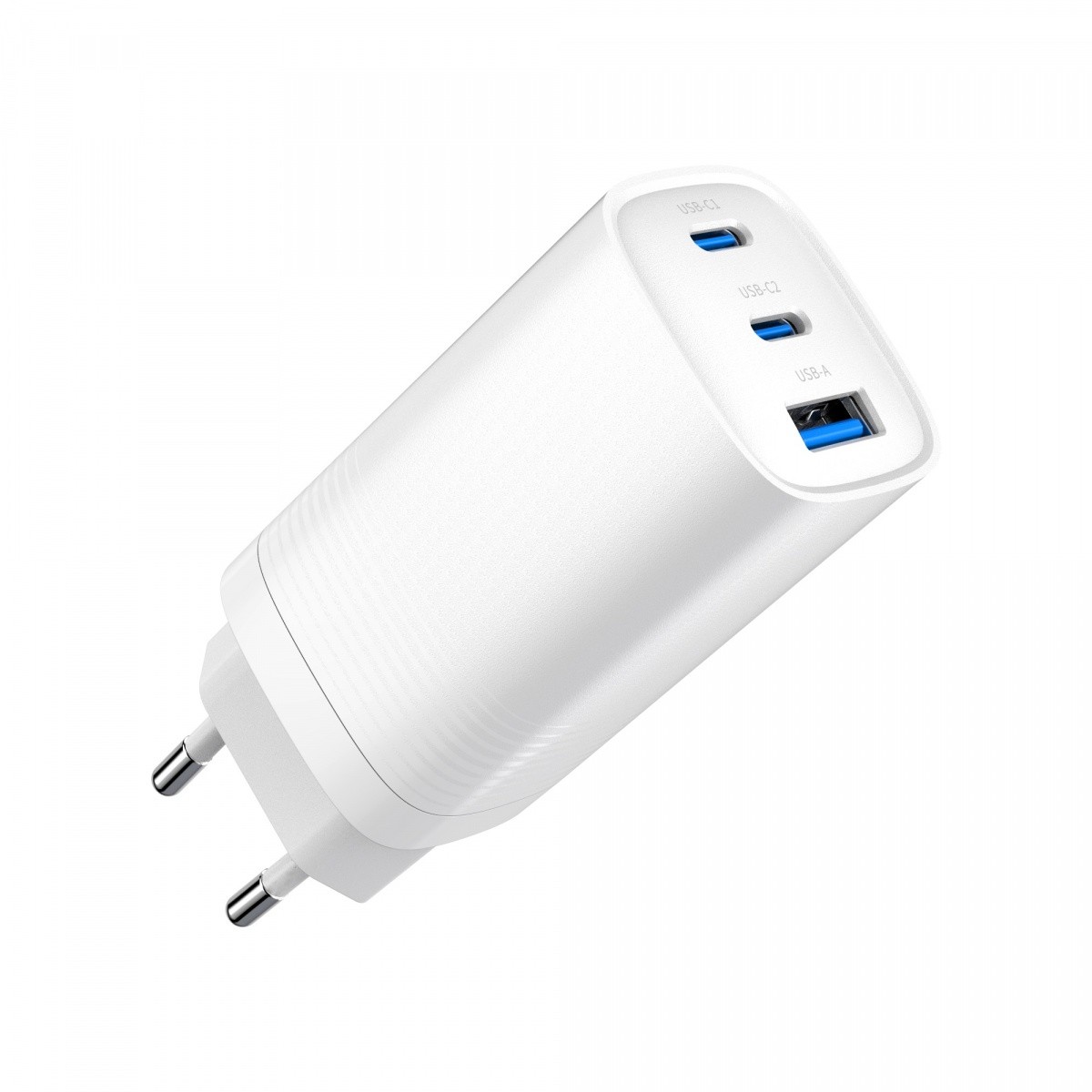 Gemini Dual Power GaN 65W Polnilnik 1xA + 2xC, bela 5