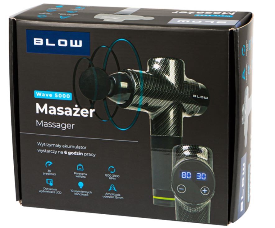 Masažer Wave 5000 z 10 nastavki in kovčkom 3