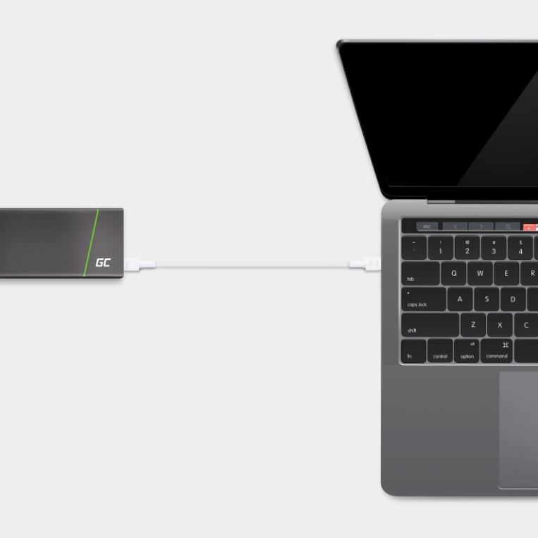 Kabel GC PowerStream USB-C na USB-C 2m, 60W PD, QC 3.0, bel 3