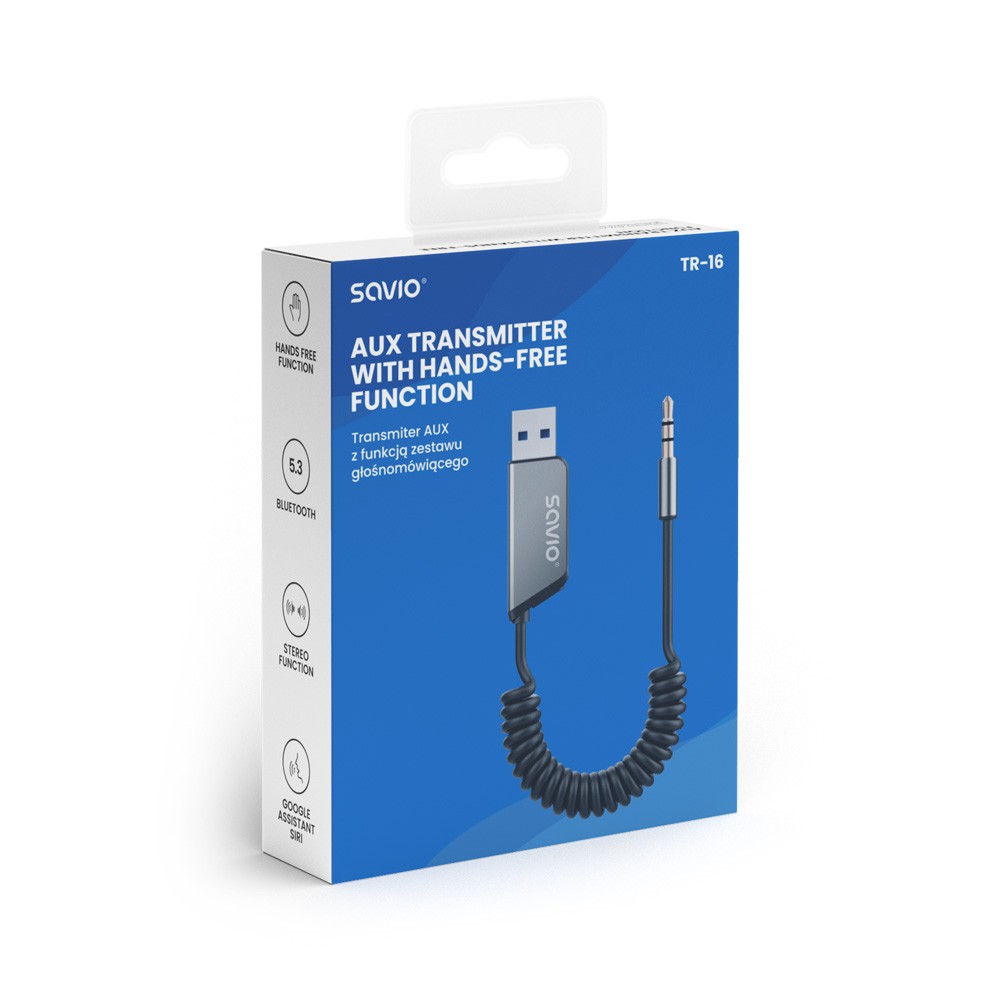Bluetooth AUX transmiter s funkcijo prostoročnega
klicanja 8