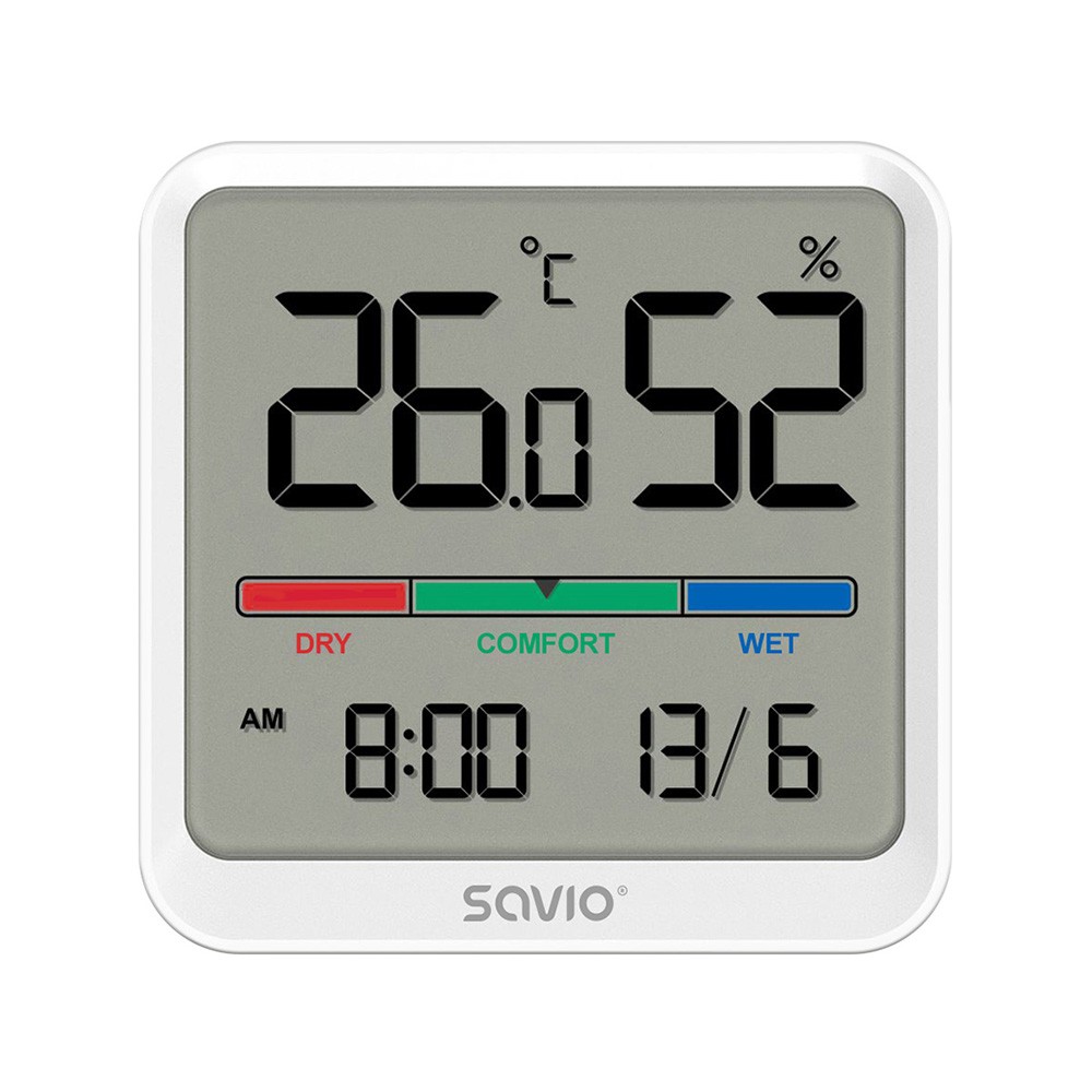 Savio CT-01/W senzor temperature in vlažnosti, bel