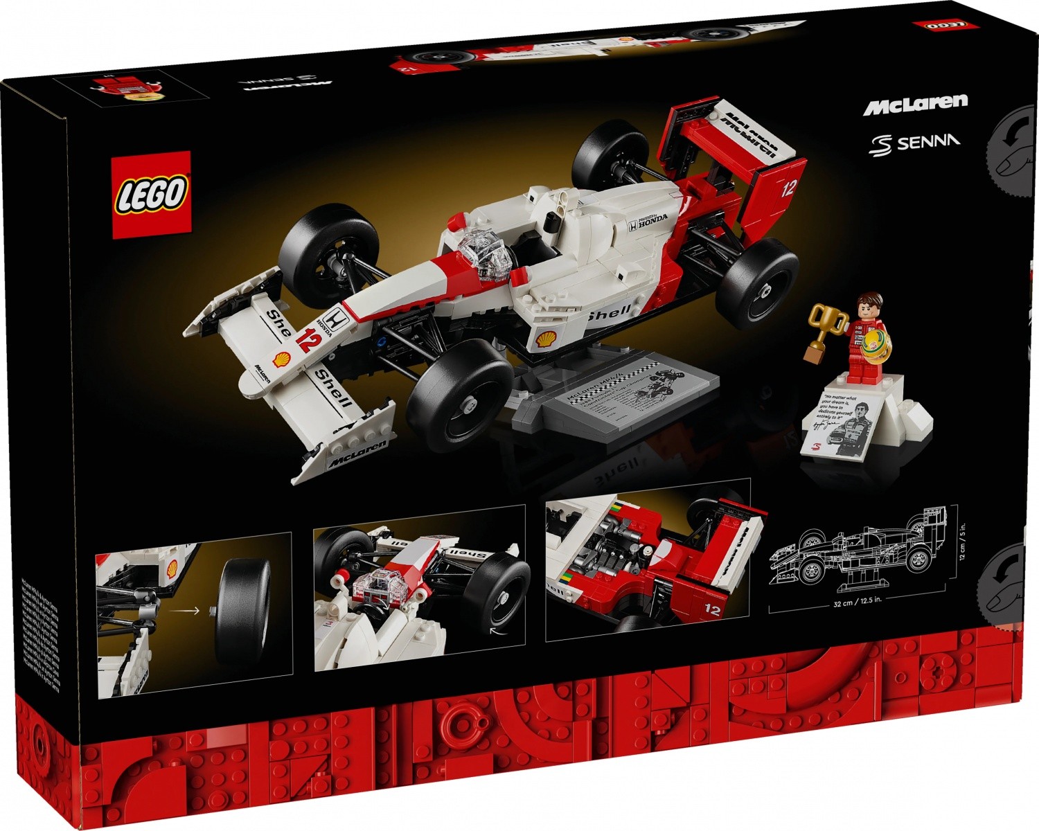 Kocke Icons 10330 McLaren MP4/4 in Ayrton Senna 3
