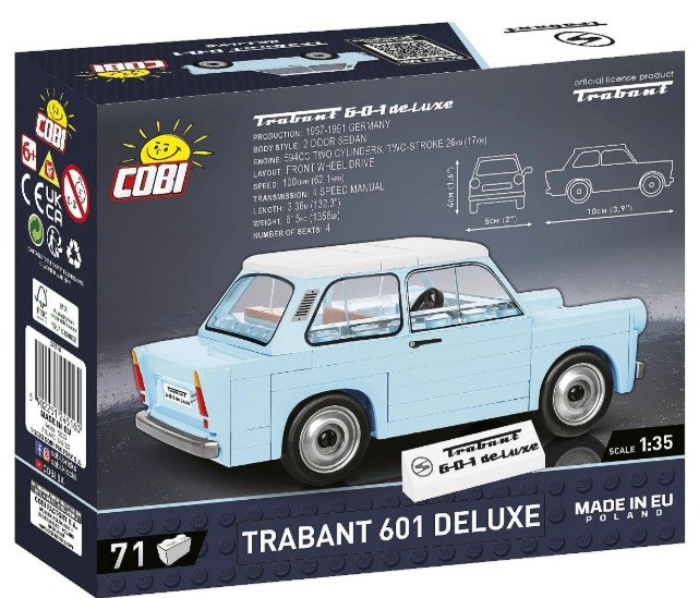 Cobi Klocki 24516 Trabant 601 Deluxe komplet 5