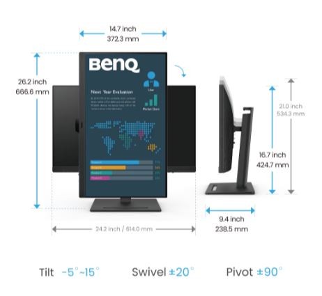 Benq BL2790QT 27" 2K monitor, 5ms, IPS, 75Hz, HDMI 4