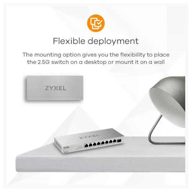 Zyxel XMG-108-ZZ0101F stikalo, 8x 2.5G + 1x SFP+ 3