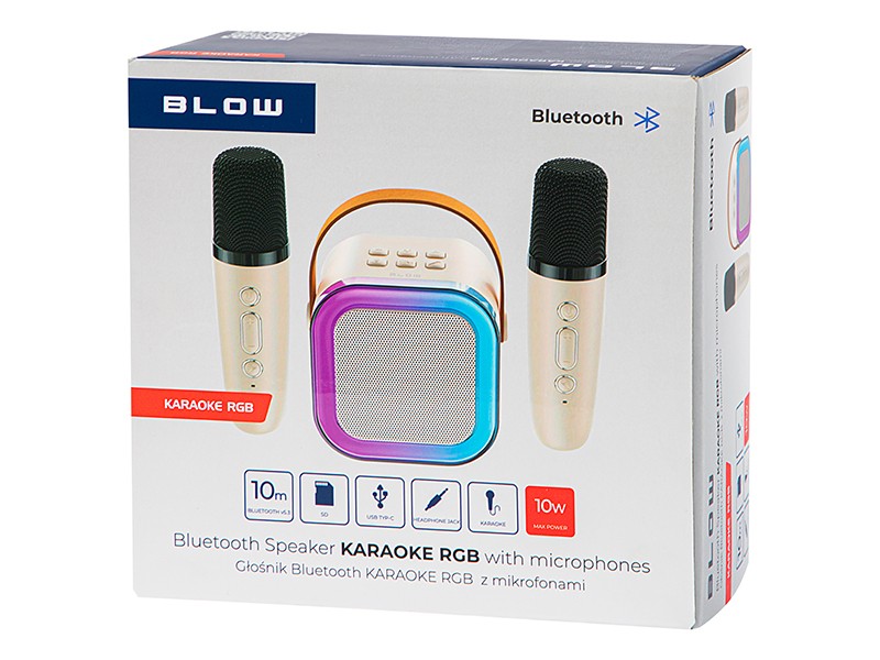 BLOW Bluetooth karaoke zvočnik z RGB osvetlitvijo 4
