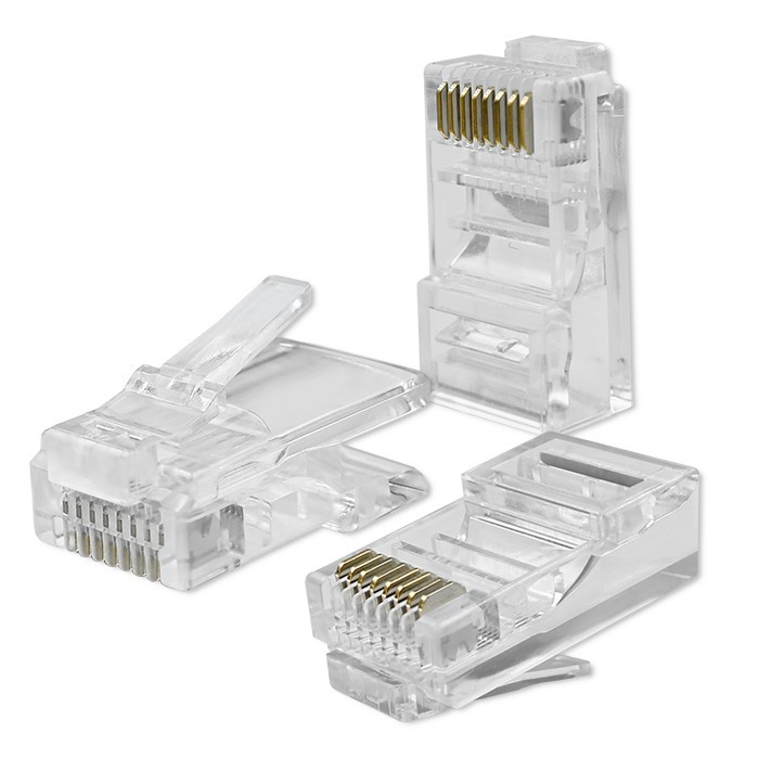 RJ45 konektor CAT5e UTP Pass Through (100 kos)
