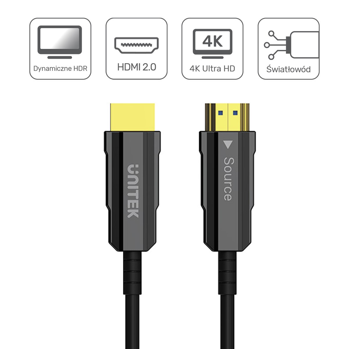 Optični kabel HDMI 2.0, 20m, 4K@60Hz 4