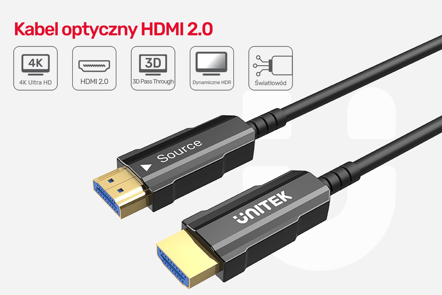 Optični kabel HDMI 2.0, 25m, 4K@60Hz 2