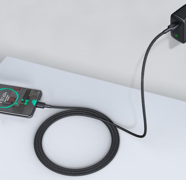 Kabel USB-C / USB-C, 0.9m, 60W PD, črn 6