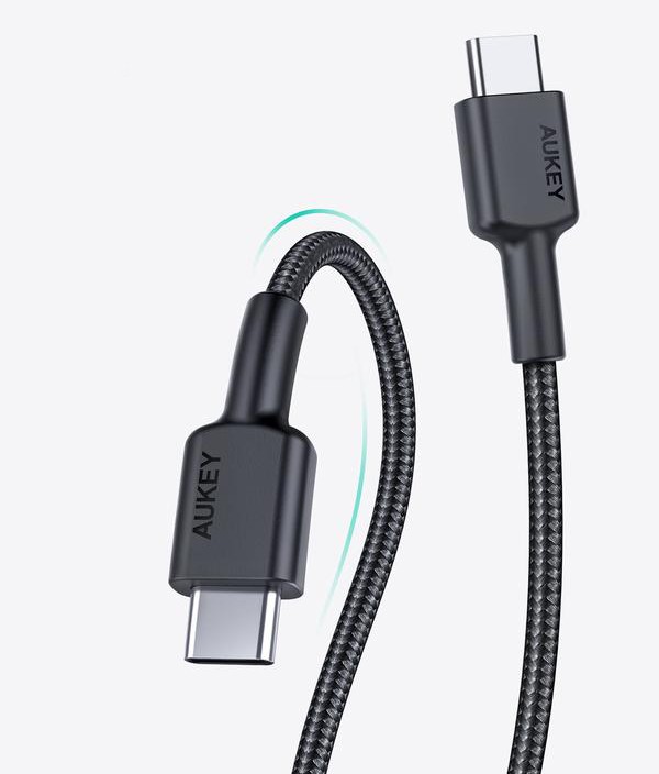 Kabel USB-C / USB-C, 0.9m, 60W PD, črn 8