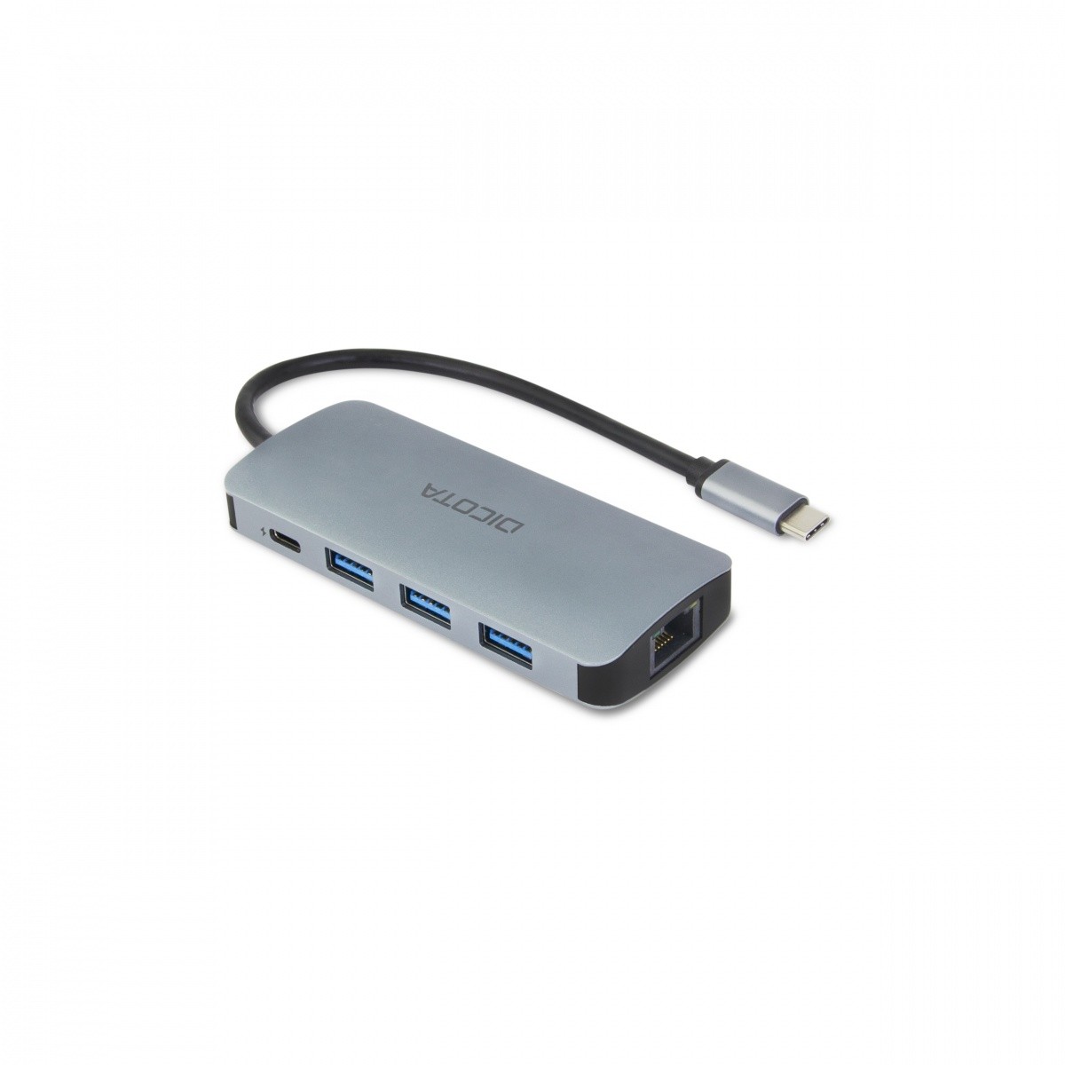 DICOTA USB-C 8-v-1 Multi Hub, 4K HDMI, 100W PD, aluminij 3
