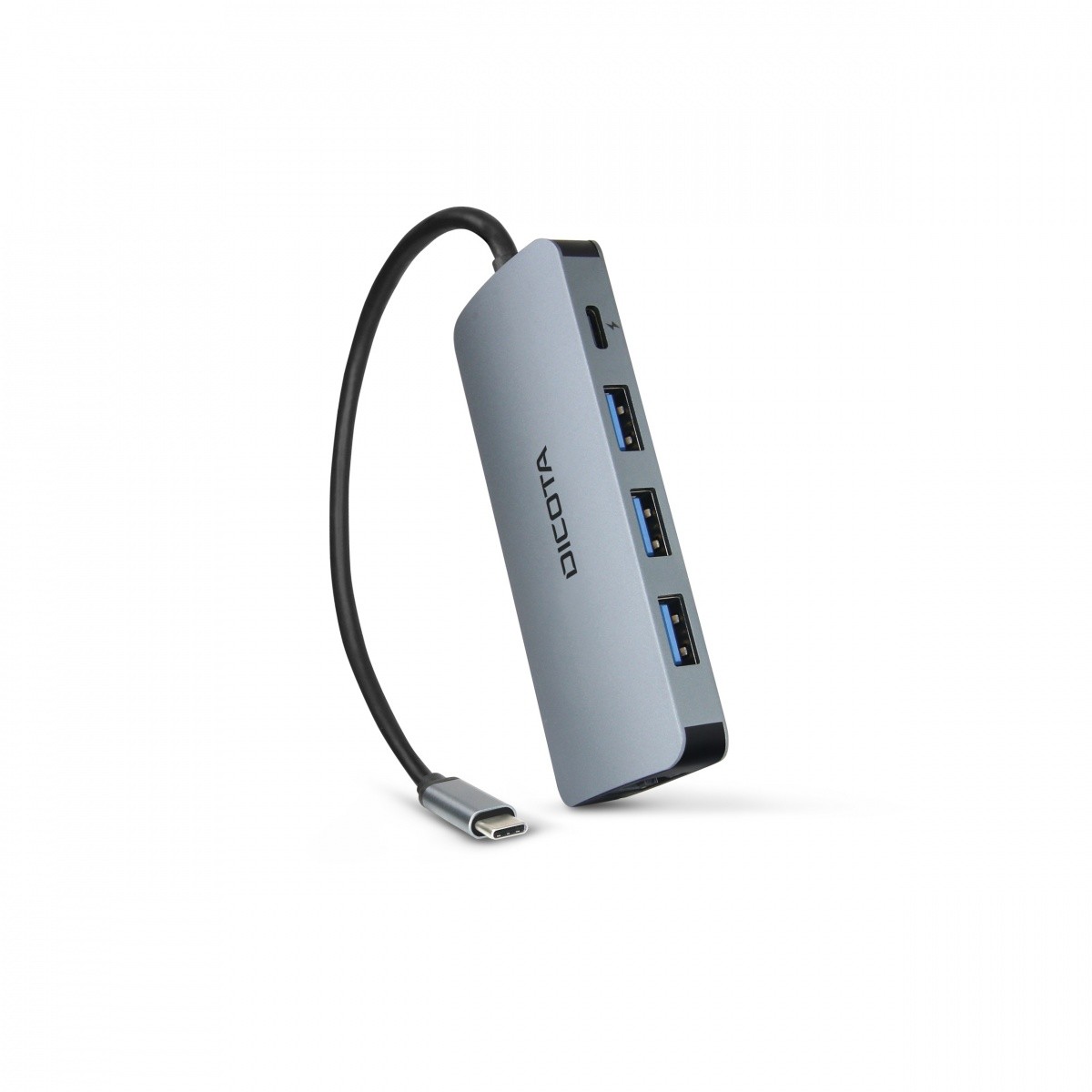 DICOTA USB-C 8-v-1 Multi Hub, 4K HDMI, 100W PD, aluminij 4