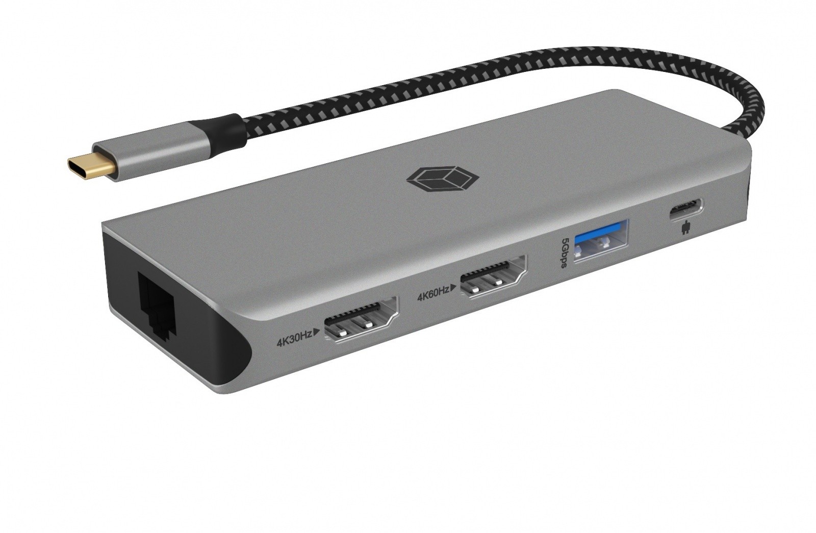 Dockska postaja 9v1 USB-C, 2x HDMI, 4K60Hz, 3xUSB, 100W PD