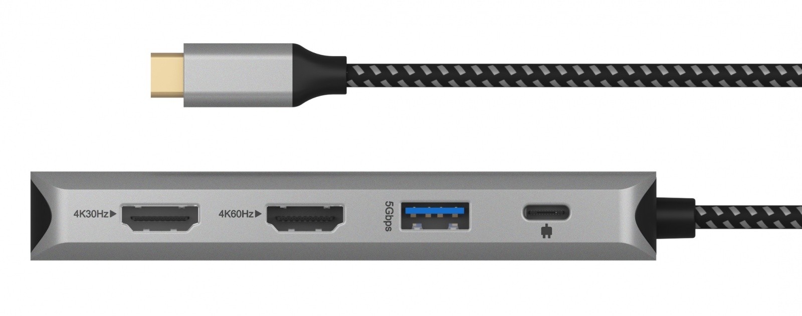 Dockska postaja 9v1 USB-C, 2x HDMI, 4K60Hz, 3xUSB, 100W PD 5