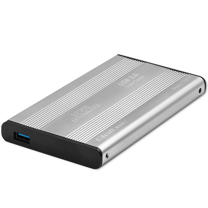 Ohišje za 2.5" SATA HDD/SSD, USB 3.0, srebro