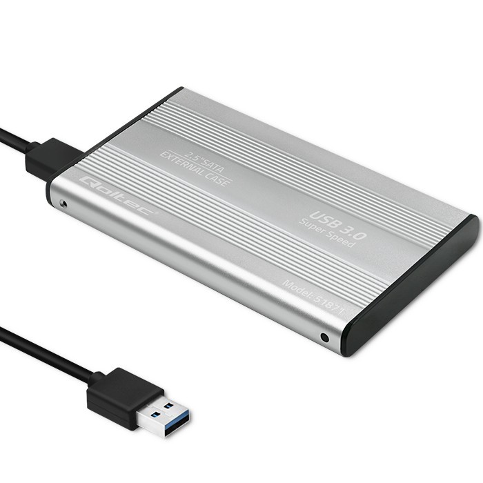 Ohišje za 2.5" SATA HDD/SSD, USB 3.0, srebro 4