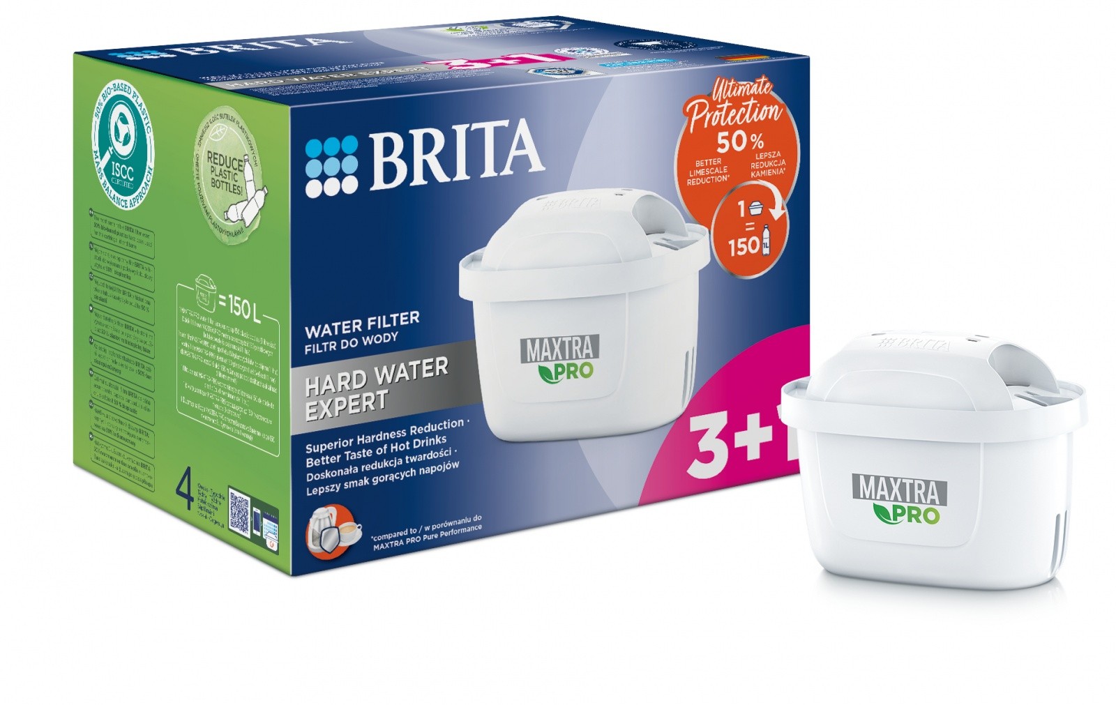 Nadomestni filter Maxtra PRO Hard Water Expert, 3+1 kos 2