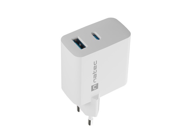 Polnilna postaja Ribera GAN 1x USB-A + 1x USB-C 45W, bela 4
