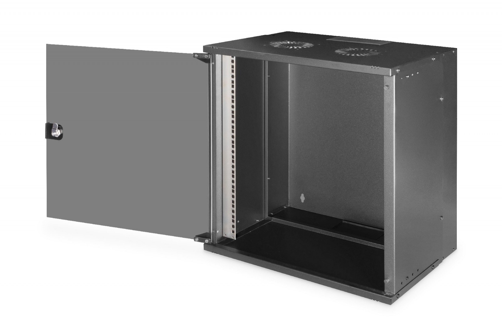 Zidni mrežni ormarić 19" 12U, SOHO PRO 595x540x400 mm, crni 3