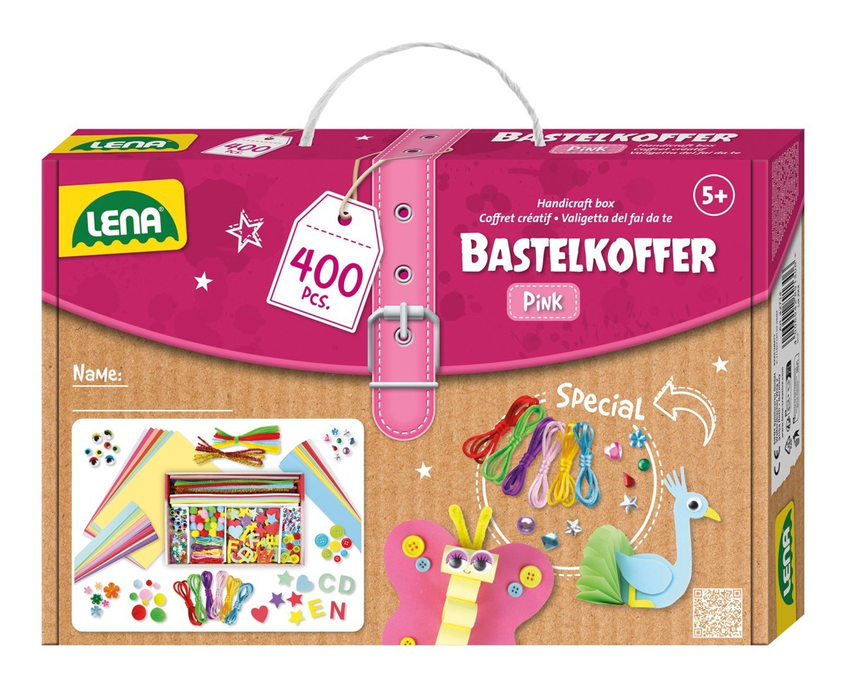 Set za ročno delo, 400 elementov, roza