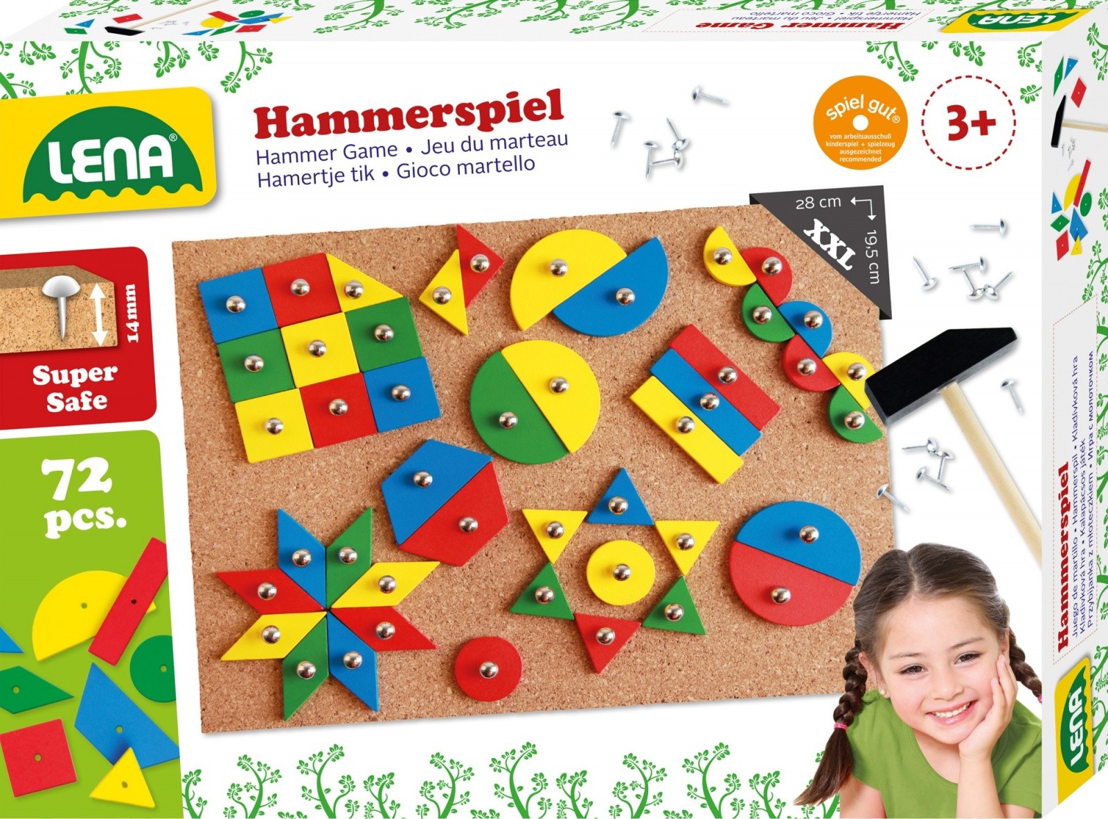 Lena STEM "Pričvrsti figuro" komplet geometrijskih oblikov