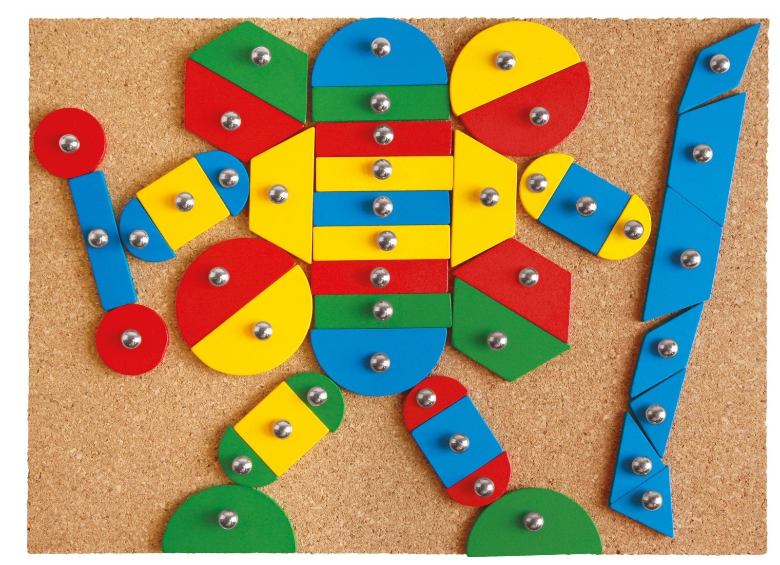 Lena STEM "Pričvrsti figuro" komplet geometrijskih oblikov 3