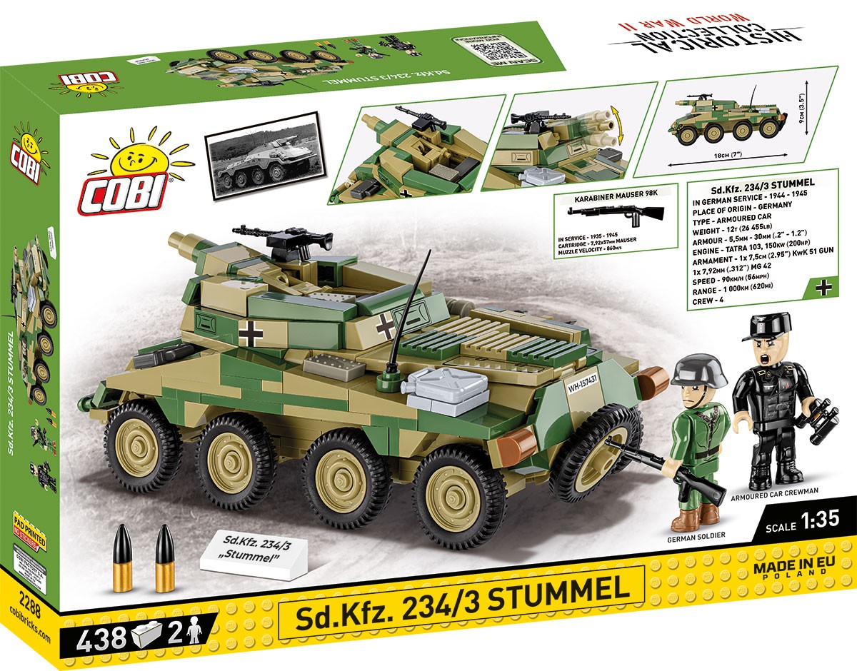 Cobi Kocki Historical Collection Sd.Kfz. 234/3 3