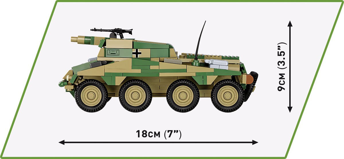 Cobi Kocki Historical Collection Sd.Kfz. 234/3 7