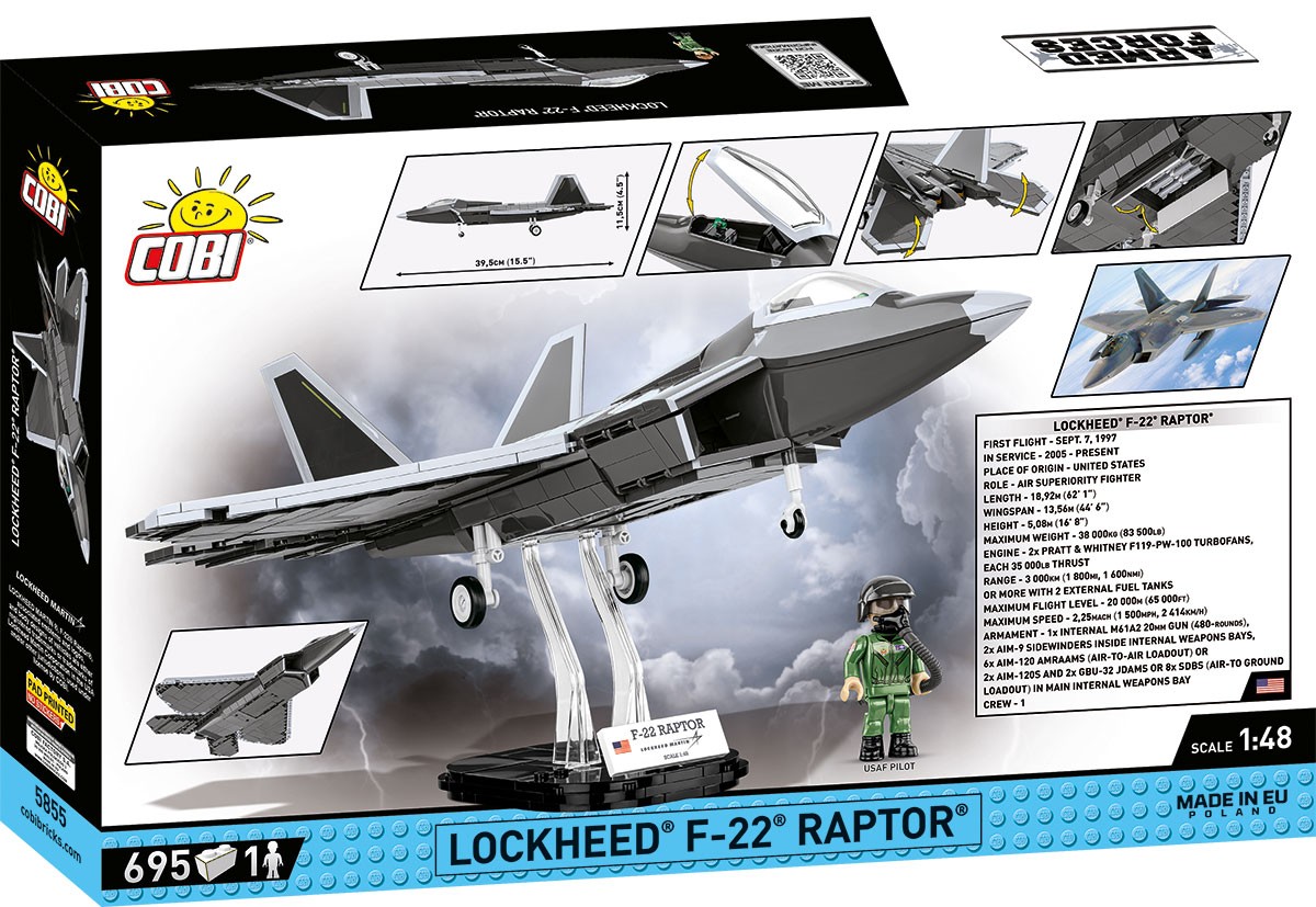 Stavebni bloki Armed Forces Lockheed F-22 Raptor 2