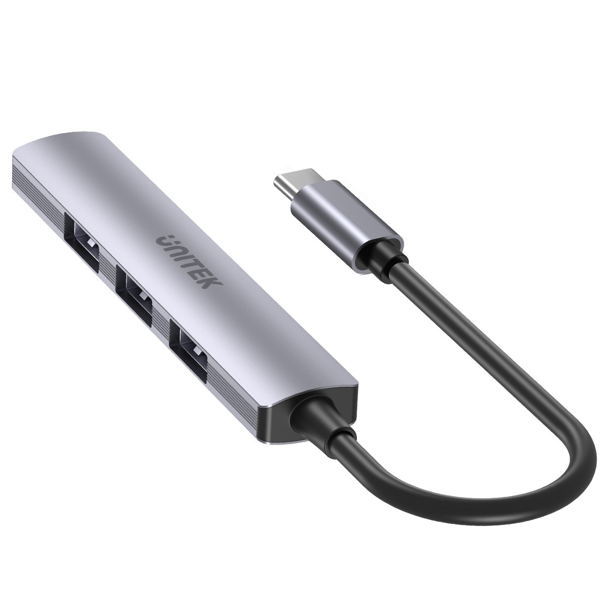 USB-C HUB; 3x USB-A 2.0, 1x USB-A 5 Gbps Alum. 3
