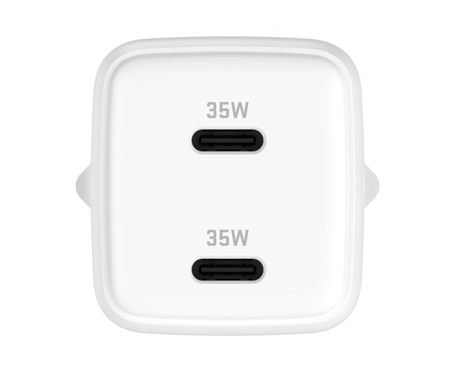 Polnilnik USB C 2x18W 3A PD 3.0 QC3.0 bela barva 2