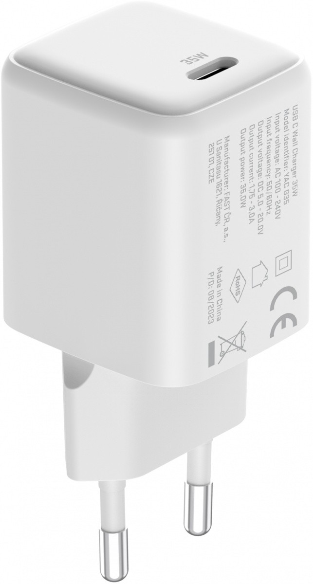 Polnilnik USB C 35W 3A PD 3.0 QC 3.0 bela barva 4