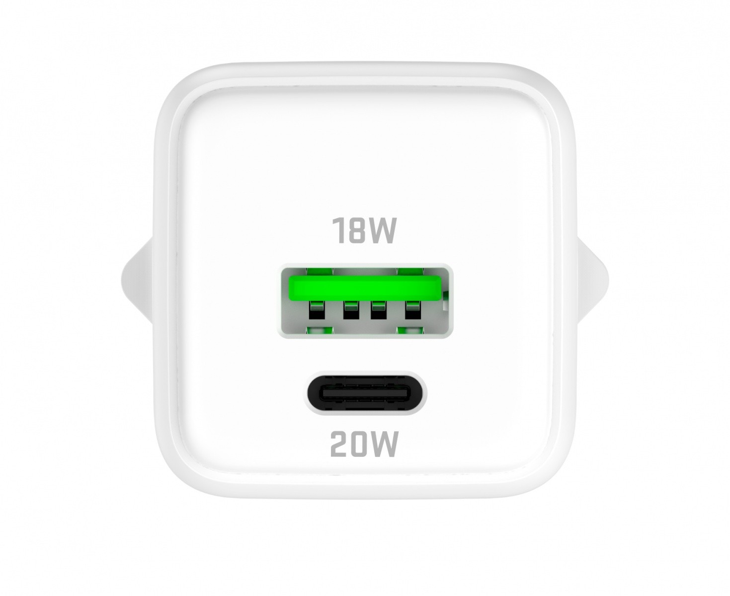 Polnilnik USB C/A 20W/18W 3A PD 3.0 QC3.0 2