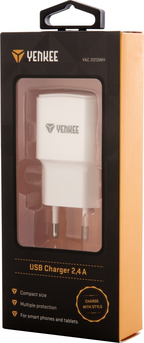 Omrežni polnilnik USB A 12W 2.4A 4