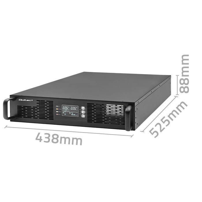 UPS napajalnik za RACK | 1kVA | 1000W | Power Factor 1.0 | LCD | On-line 4