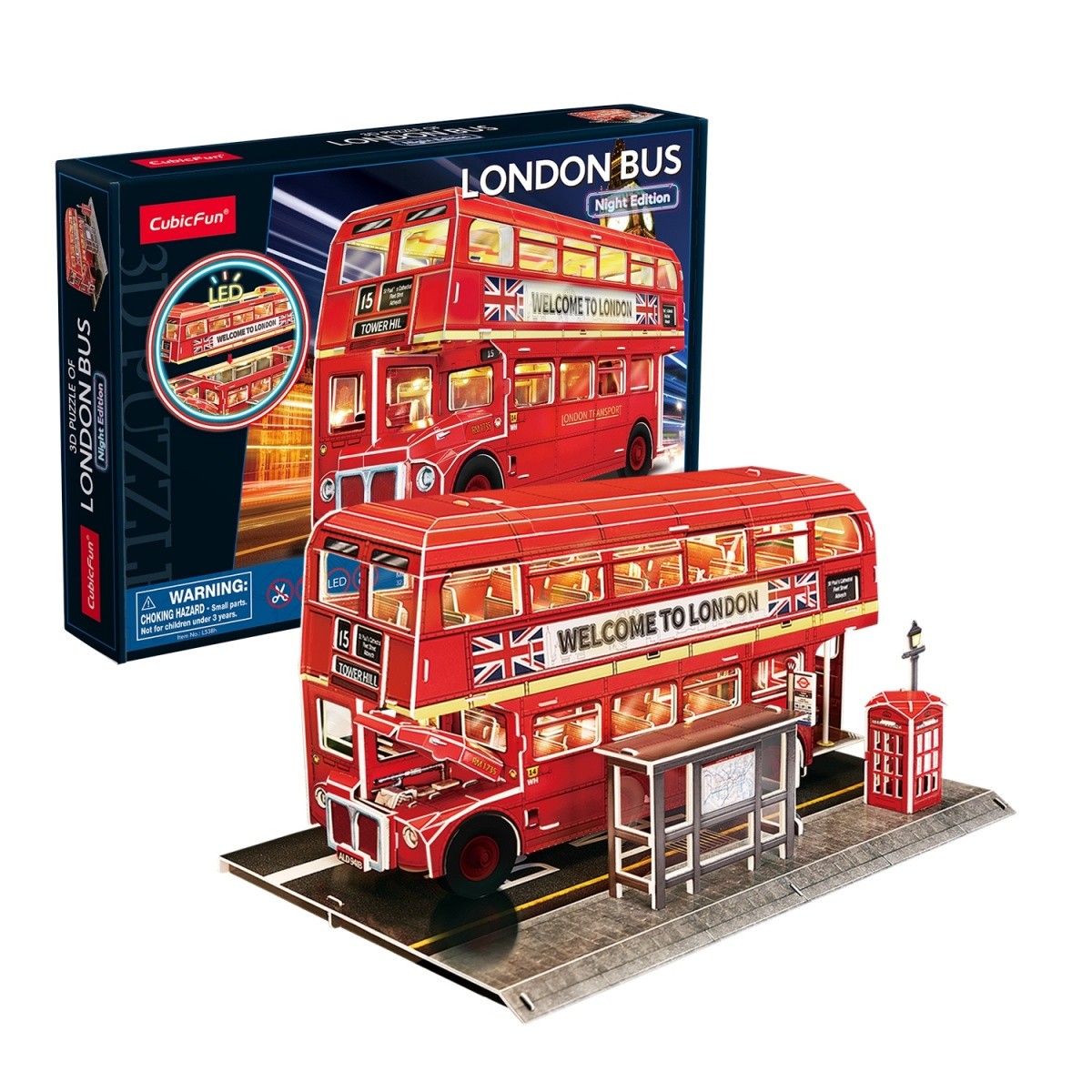 3D puzzle - Londonski avtobus