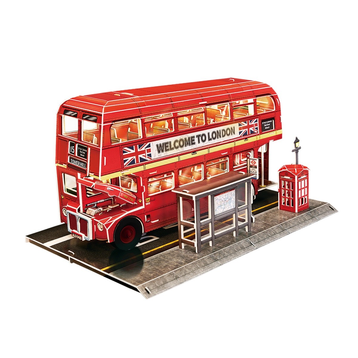 3D puzzle - Londonski avtobus 3