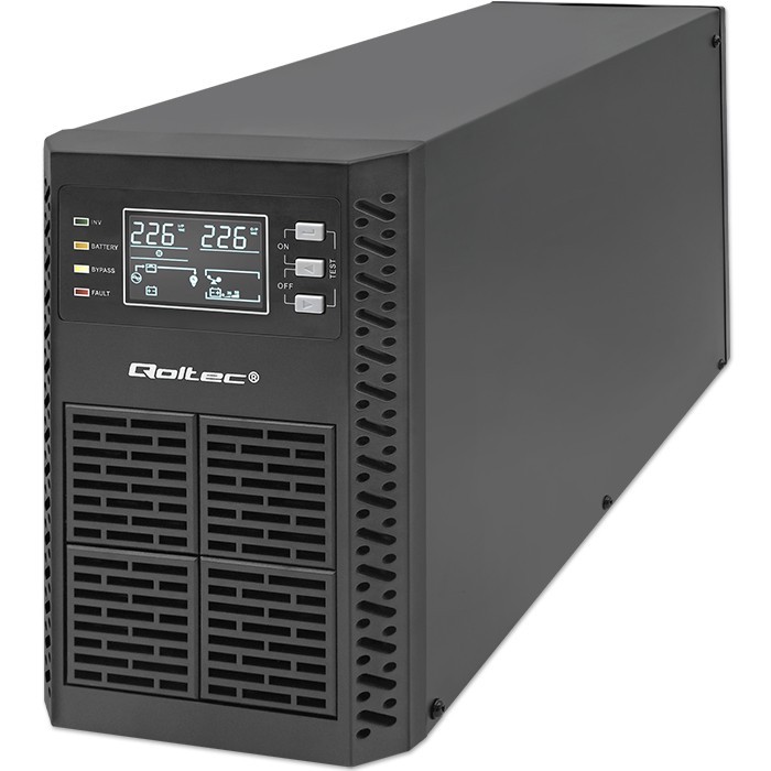UPS napajalnik 2kVA/2000W, LCD, EPO, USB, On-line