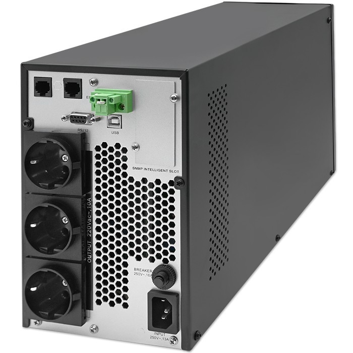 UPS napajalnik 2kVA/2000W, LCD, EPO, USB, On-line 2