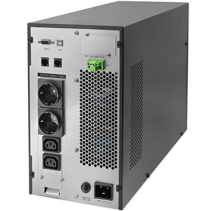 UPS napajalnik 3kVA/3000W, LCD, EPO, USB, On-line 2