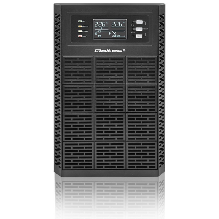 UPS napajalnik 3kVA/3000W, LCD, EPO, USB, On-line 3