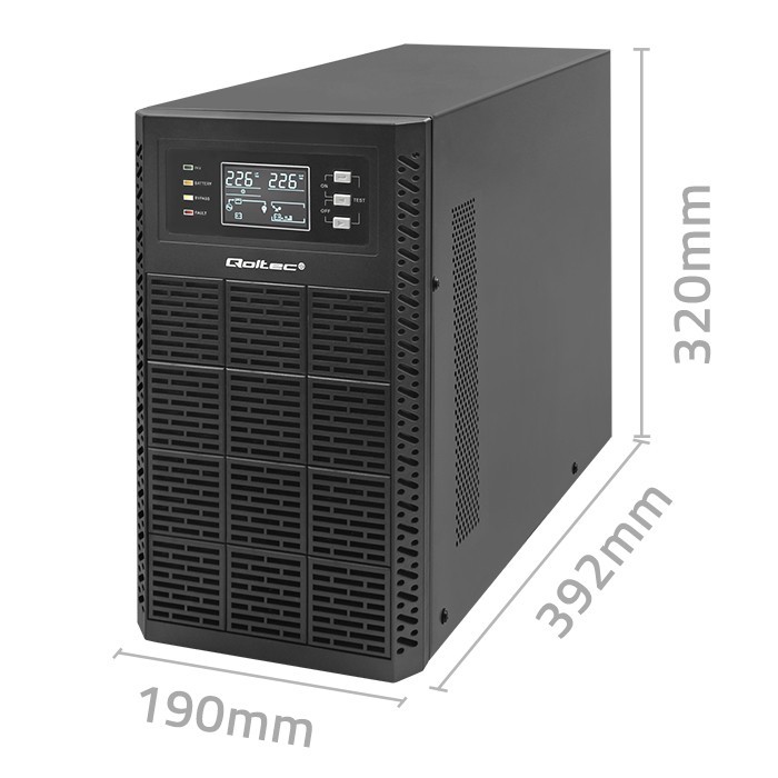 UPS napajalnik 3kVA/3000W, LCD, EPO, USB, On-line 4