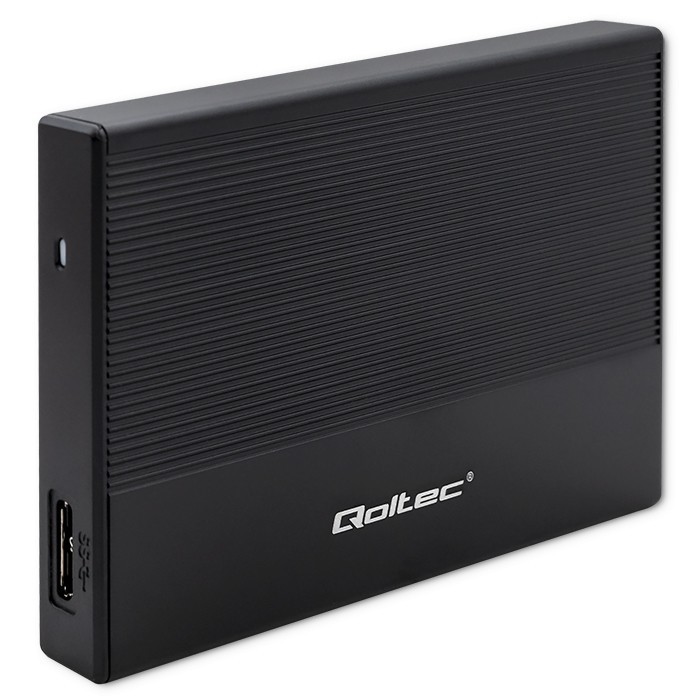 Ohišje za SSD/HDD 2.5" SATA USB 3.0, Qoltec, do 2TB, črno 3